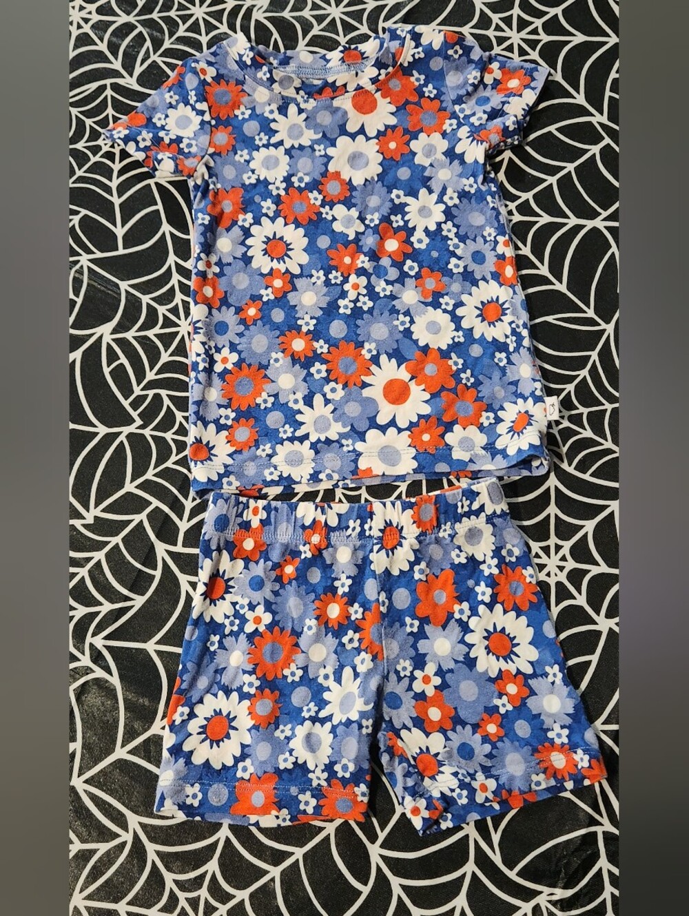 Dream Big Little Co. Bamboo Pajama Set – 6-12 Mos Short Sleeve Floral PJs